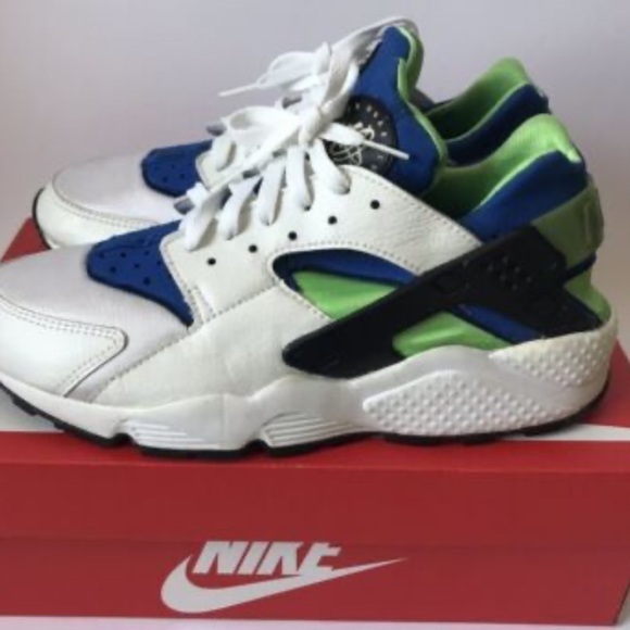 Nike Huarache Scream Green OG color Sz 6 Running Sneakers - Picture 2 of 9